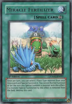 Yugioh Miracle Fertilizer CSOC-EN057 Rare 1st Edition NM - Image 1