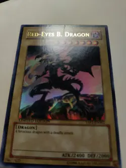 Yugioh! Red-Eyes B. Dragon YAP1-EN002 Limited Ed Ultra Rare MP - Image 3