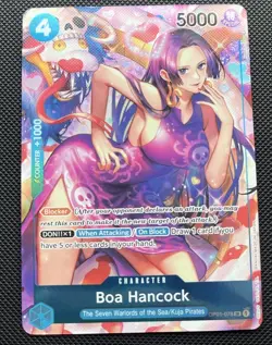TCG One Piece English Boa Hancock (Parallel) OP01-078 Romance Dawn Foil - Image 3