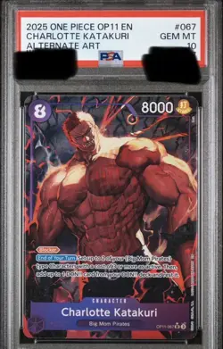 Charlotte Katakuri Alt Art PSA 10 - One Piece OP11-067 A Fist of Divine Speed EN - Image 1