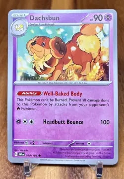 Dachsbun 099/198 SV1 Scarlet & Violet Base Non Holo Pokemon Card NM - Image 1