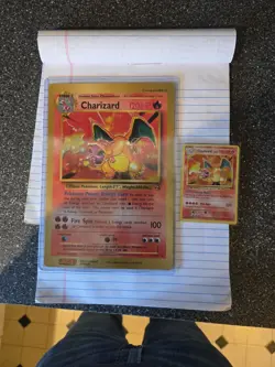 Pokemon Jumbo Card 1999 Charizard Coro Coro 1999 Promo English/Japan 4/102 - Image 1