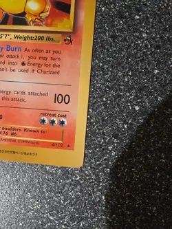 Pokemon Jumbo Card 1999 Charizard Coro Coro 1999 Promo English/Japan 4/102 - Image 5