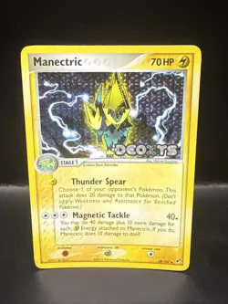 Pokemon 2005 Deoxys Manectric Reverse Holo Card 38/107 Stamped - Image 2