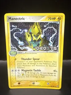 Pokemon 2005 Deoxys Manectric Reverse Holo Card 38/107 Stamped - Image 3
