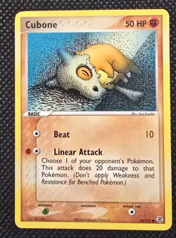 Pokemon TCG Cubone 60/112 FireRed & LeafGreen Non-Holo Card - Image 1