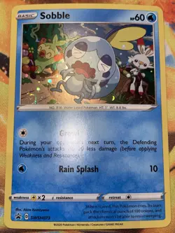 Sobble - SWSH073 - Pokemon Sword & Shield Promo Ultra Rare Holo Card NM - Image 1