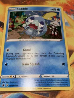 Sobble - SWSH073 - Pokemon Sword & Shield Promo Ultra Rare Holo Card NM - Image 2