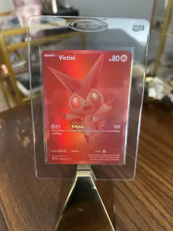 NM Victini Holo Monochrome Red Card 172/086 Sv: White Flare - Image 1