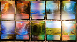 Fetch Lands Set (10 Pack) FOIL Proxy Cards with Custom Fantasy Landscapes Art - Image 1