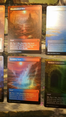 Fetch Lands Set (10 Pack) FOIL Proxy Cards with Custom Fantasy Landscapes Art - Image 2