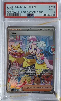 Pokemon Iono Paldea Evolved Sir Full Art Holo Card PSA 9 Mint 269/193 - Image 1