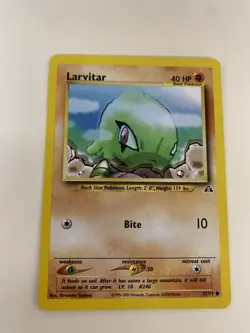 Larvitar - Bite 57/75 Common Pokemon Card Unlimited NM - Image 1