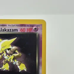 Dark Alakazam 1/82 Team Rocket Holo Rare Pokemon Card Swirl LP - Image 5