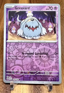 Greavard 104/198 SV1 Scarlet & Violet Base Reverse Holo Pokemon Card NM - Image 1