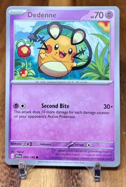 Dedenne 095/198 SV1 Scarlet & Violet Base Non Holo Pokemon Card NM - Image 1