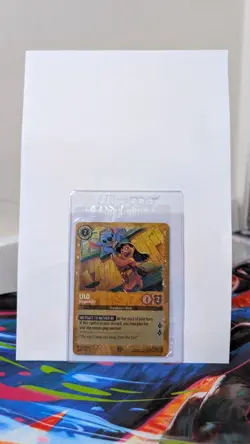 Disney Lorcana Lilo Escape Artist Rare Gold Shinmer Foil Promo Card-Sealed - Image 3