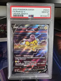 Raikou V Crown Zenith Galarian Gallery Holo Ultra Rare Card GG41/GG70 PSA 10 - Image 1