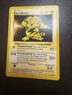 Electabuzz 020/102 Base Set (Shadowless) Rare Pokemon Card NM - Image 1