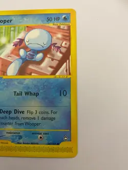 Pokemon Card - Non-Holo Wooper 117/147 Aquapolis *GD* e-Card Common - Image 5