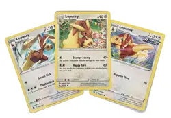 Lopunny - Pokemon Card Lot - x3 - Ultra Prism - Fusion Strike - 107/156 - Image 1