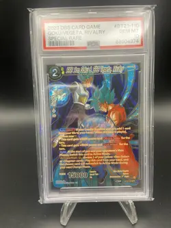 🔥🔥PSA 10 SSB Son Goku & SSB Vegeta, Rivalry 2023 Dragon Ball Card BT21-110 SPR - Image 1