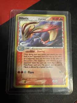 Pokemon TCG Milotic Dragon Frontiers Holo Rare Card 5/101 Delta Species - Image 1