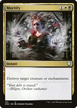 MTG Mortify ** Phyrexia: All Will Be One Commander ** English (NM) - Image 1