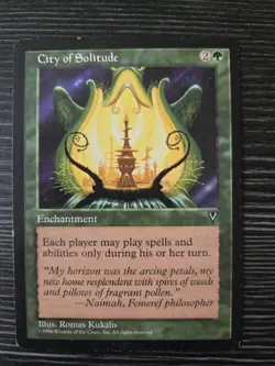 City Of Solitude Magic The Gathering Visions 1996 Moderately Played - Image 1