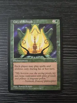 City Of Solitude Magic The Gathering Visions 1996 Moderately Played - Image 2