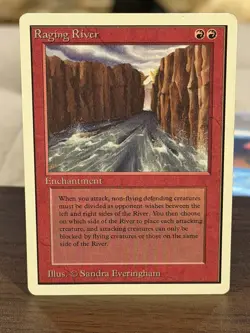 Raging River Magic the Gathering MTG Unlimited Rare LP Very Minor Corners - Image 1