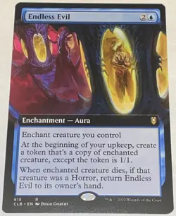 Endless Evil Extended Art 615 Battle for Baldur's Gate MTG MAGIC NEW UNPLAYED - Image 1