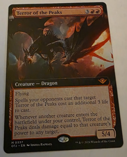 Outlaws of Thunder Junction MTG Borderless Terror of the Peaks - Image 1