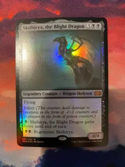 MTG Double Masters Skithiryx the Blight Dragon Foil - Image 1