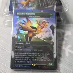 Paradise Chocobo (Birds of Paradise) MTG Final Fantasy #483 Foil (Borderless) - Image 2