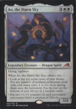 Ao, the Dawn Sky - Kamigawa: Neon Dynasty: #2, Magic: The Gathering Nm C277 - Image 1
