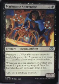 Marionette Apprentice - Modern Horizons 3: #100, Magic: The Gathering Nm C289 - Image 1