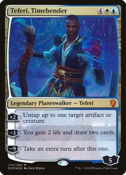 MTG - Teferi, Timebender (Foil) - Dominaria - X1 - (LP) - - Image 1