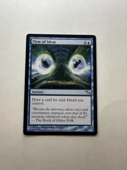 Flow of Ideas LP Shadowmoor Magic The Gathering Mtg Lightly Played Blue Sorcery - Image 1