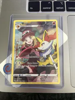 Pokemon Braixen Silver Tempest Holo Ultra Rare TCG TG01/TG30 NM/Mint Condition - Image 1