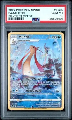 Pokemon PSA 10 Silver Tempest: Trainer Gallery Character Rare Milotic TG02/TG30 - Image 1