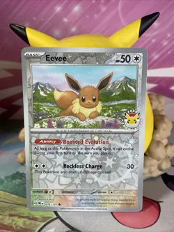 Eevee 2025 Pokemon Day Promo 074/131 Near Mint Trading Card Game (1236) - Image 1
