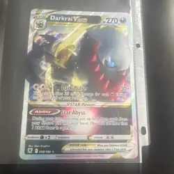 JUMBO Darkrai VSTAR 099/189 Astral Radiance Ultra Rare Holo Pokemon NM OVERSIZED - Image 1
