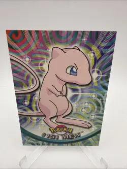 2000 Topps Pokemon TV Animation Edition Series 3 Non Holo #151 Mew Blue Label LP - Image 1