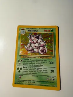Pokemon Nidoking Holo 11/102 Base Set Unlimited LP 1999 WOTC - Image 1