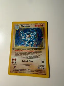 Pokemon Machamp Holo 8/102 Base Set Unlimited LP 1999 WOTC - Image 1