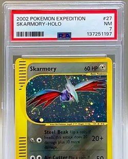 Pokemon Skarmory #27/165 Holo Rare - 2002 Expedition Base Set - PSA 7 NM! - Image 3