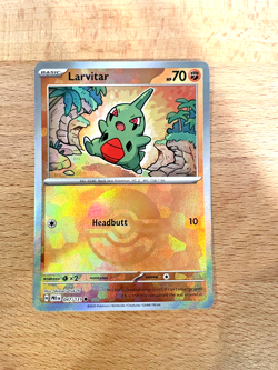 Pokemon Larvitar #047/131 English Prismatic Evolutions Poke Ball Holo - Image 1