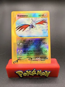 2002 Pokemon Skarmory Expedition Set Reverse Holo Rare 63/165 LP WOTC E-reader - Image 1