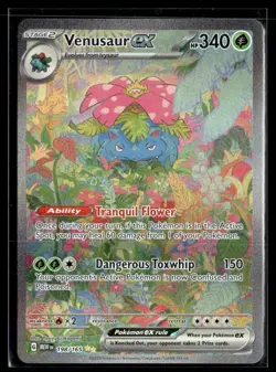 2023 Pokemon Venusaur ex 198/165 SV 151 Holo Illustration Rare CLEAN - Image 1